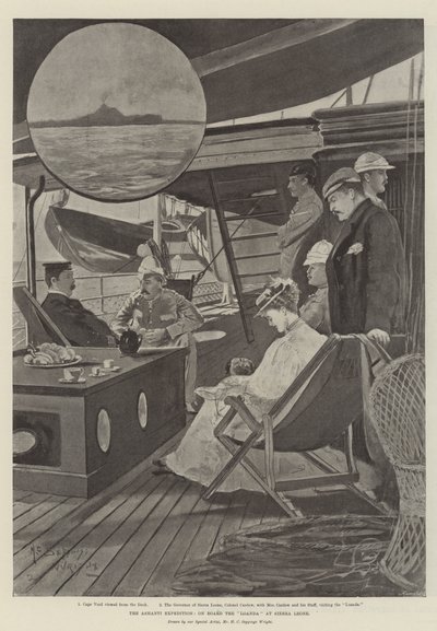 The Ashanti Expedition, on Board the Loanda at Sierra Leone by Henry Charles Seppings Wright